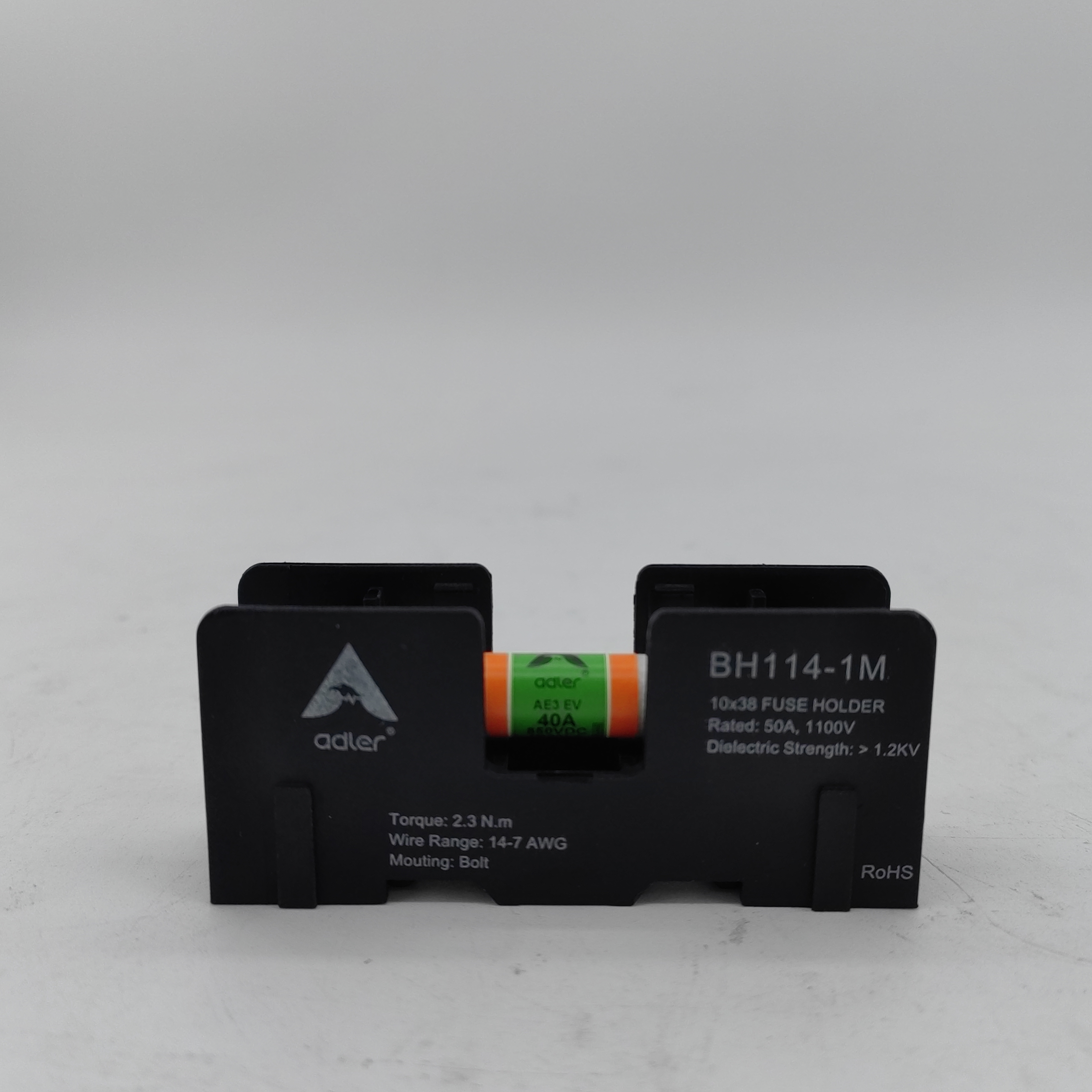 Portafusibles Alder serie BH114 de 10x30 mm