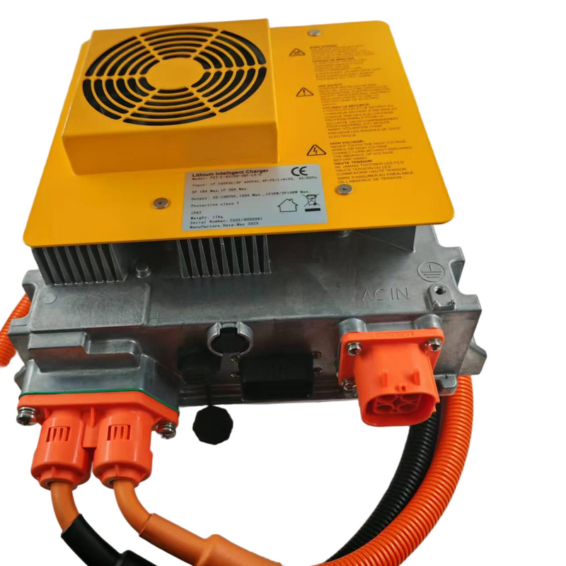 10KW KL-C-35025 350V 25A cargador a bordo refrigeración por aire/líquido IP67 con CAN Bus/habilitación