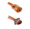 Amfenol HVMC2P24FS 2 polos Conectores metálicos de alto voltaje 1000VDC EV con HVIL