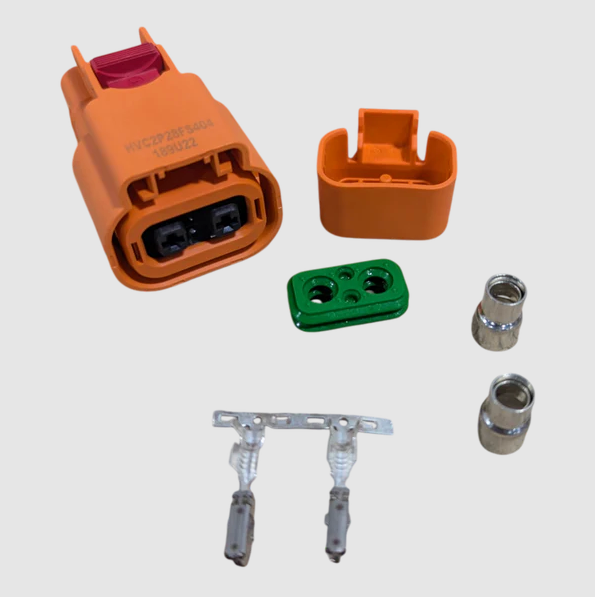 Conectores Amfenol HVC2P28FS de alto voltaje 900 VCC con HVIL